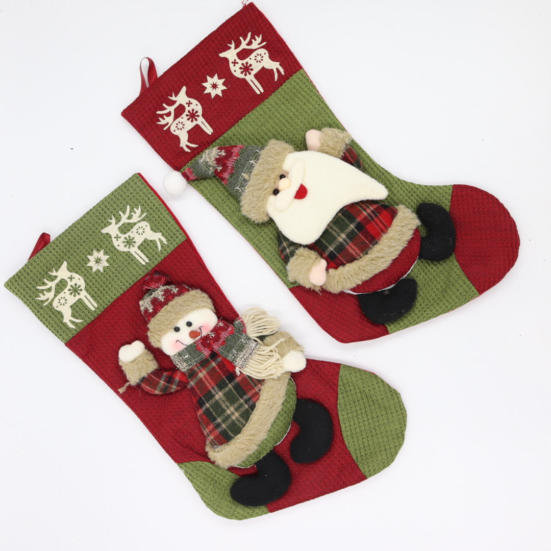 Santa/Snowman Stockings Christmas