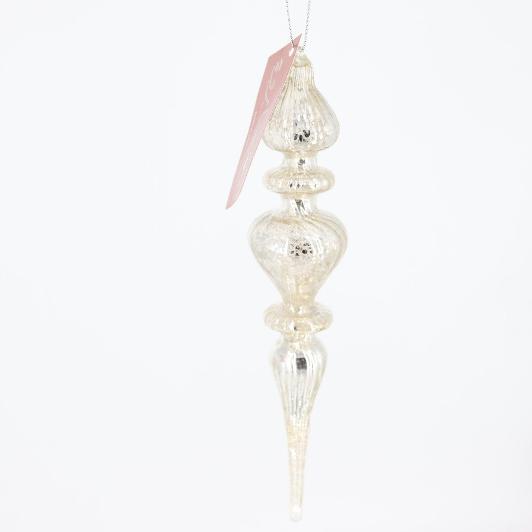 Champagne icicle Glass Ball
