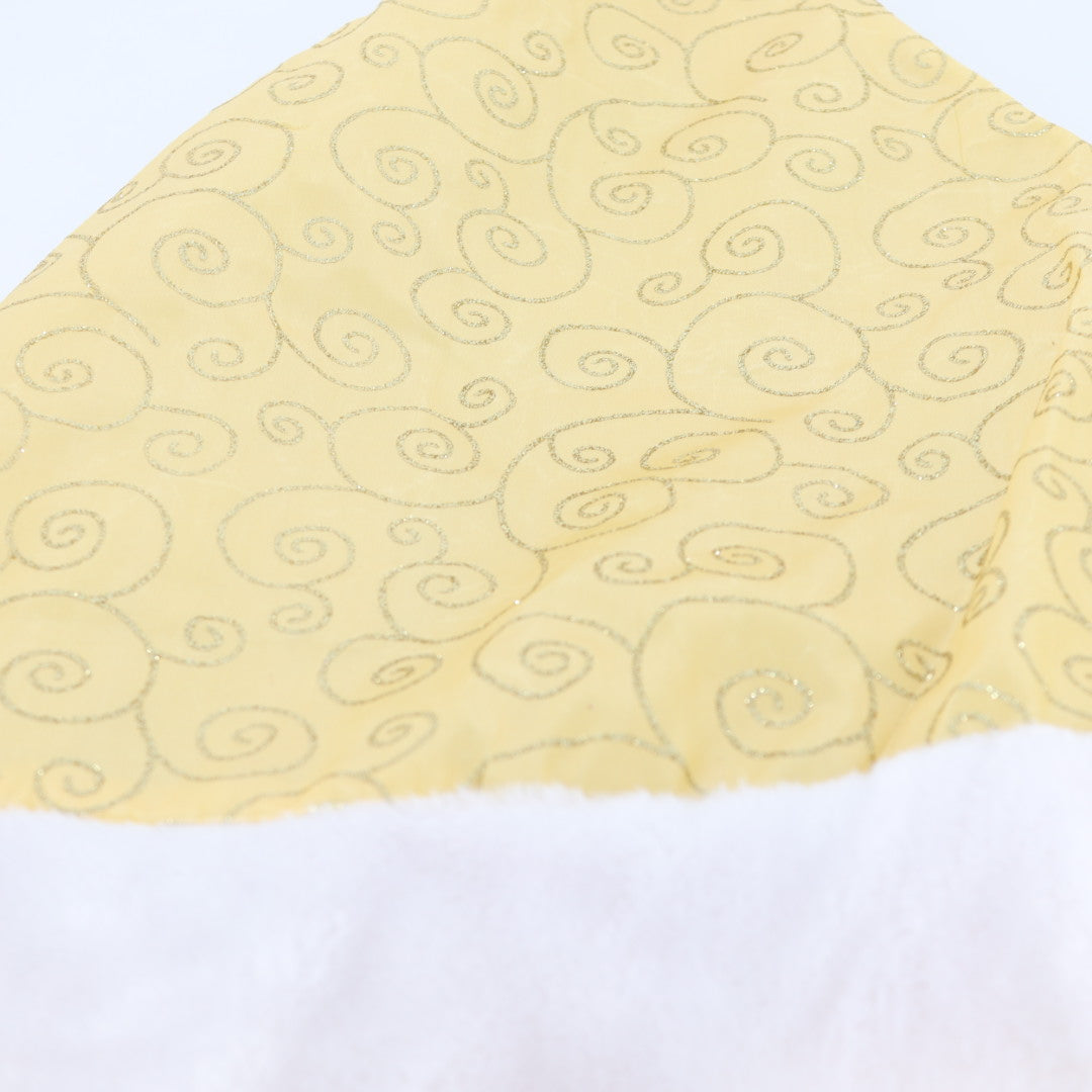 Gold With Fur Tree Skirt