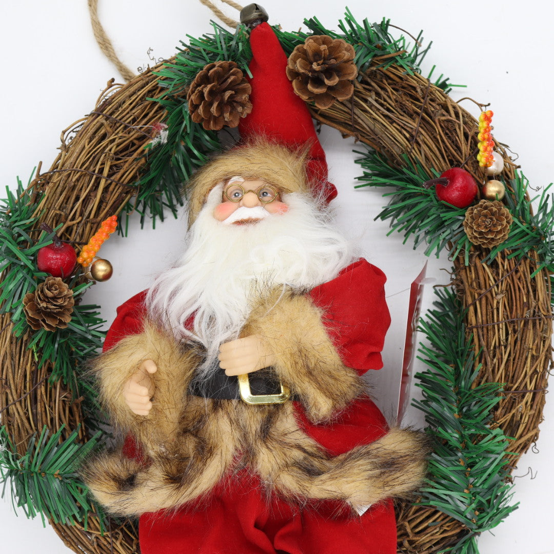 Santa On Wreath
