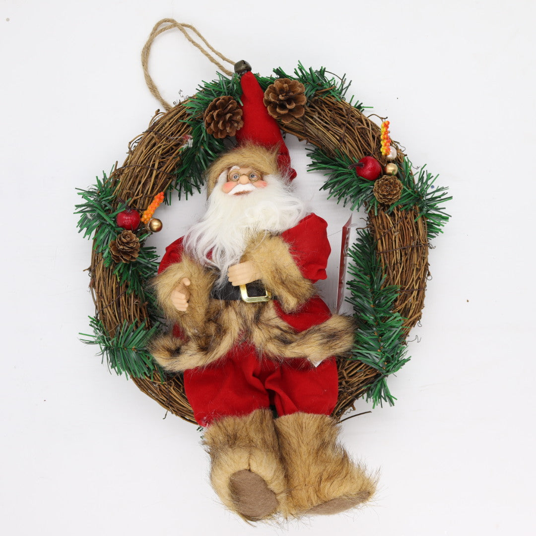 Santa On Wreath