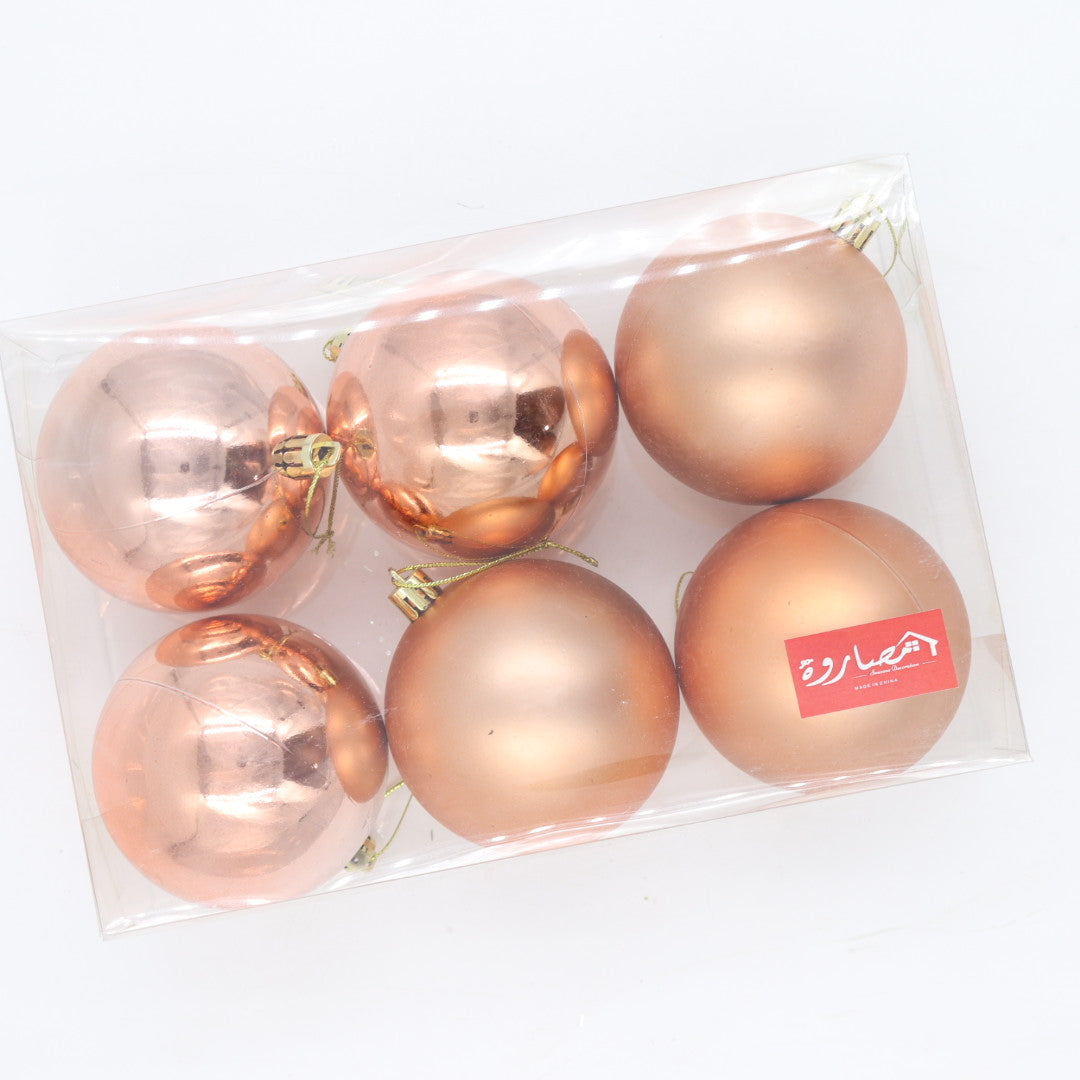 8cm Rosegold/Copper Balls Set