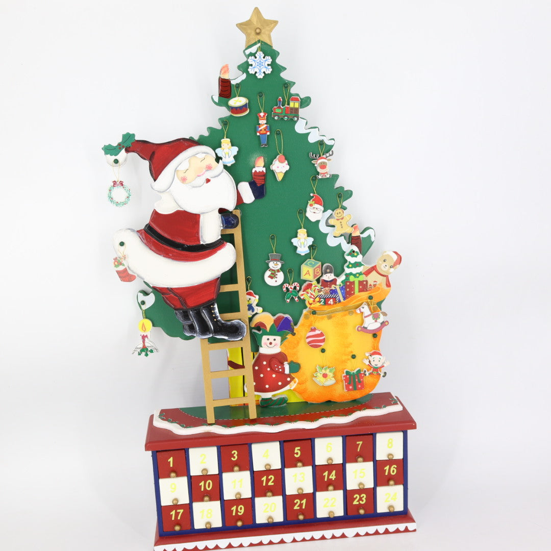 Advent Calender Santa W/ tree
