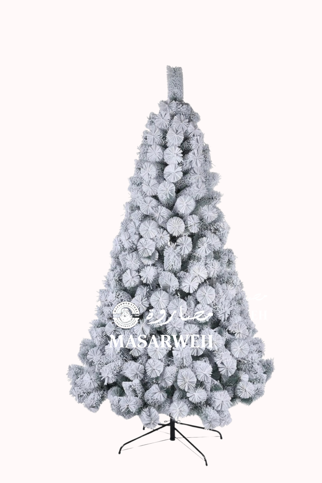 8FT (240cm) Flocked Pine/PVC Mix Tree