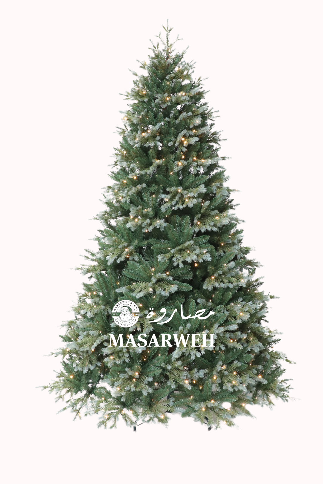 9ft (270cm) Frosted Sugar Christmas Tree