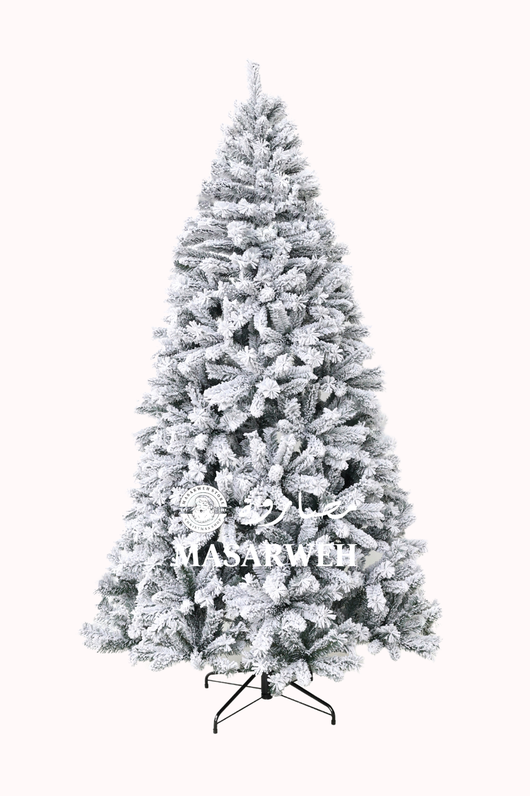 8ft 240CM Flocked Vermont Christmas Tree