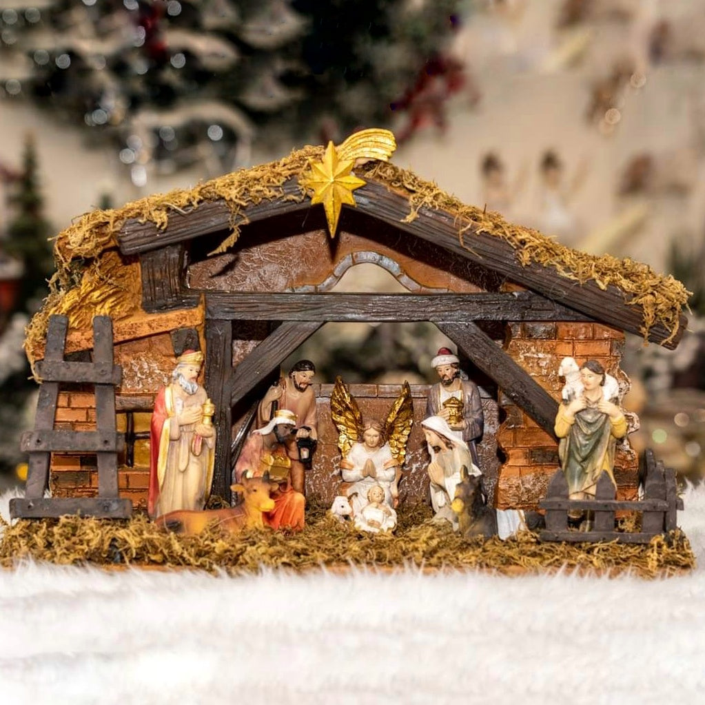 Nativity Set with Stable