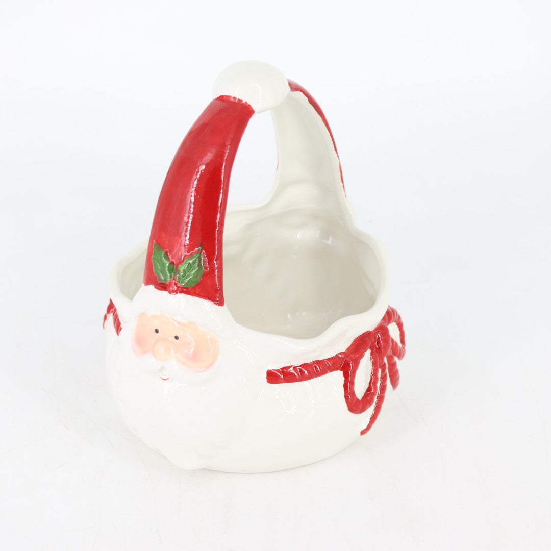 Christmas Ceramic Basket