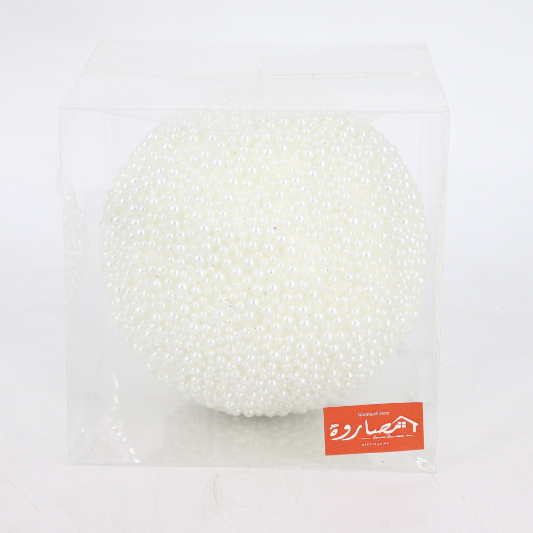 15CM Ball White Pearls