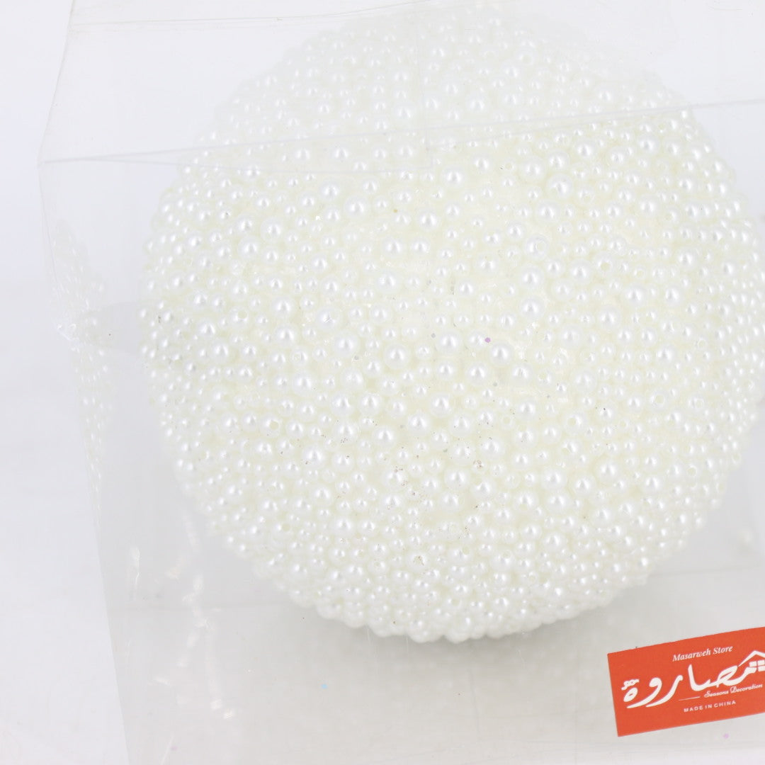 15CM Ball White Pearls