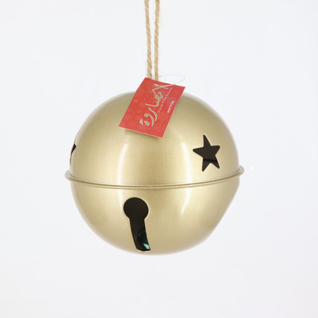 Gold Metal Bell Ornament