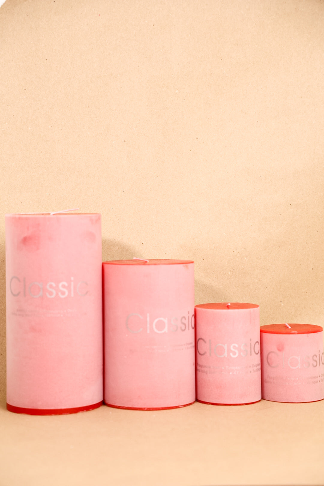 Red Classic Pillar Candle