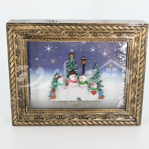 Snowman Frame Snow Globe