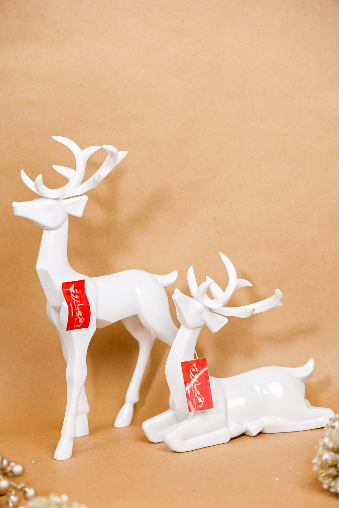 White Acrylic Reindeer