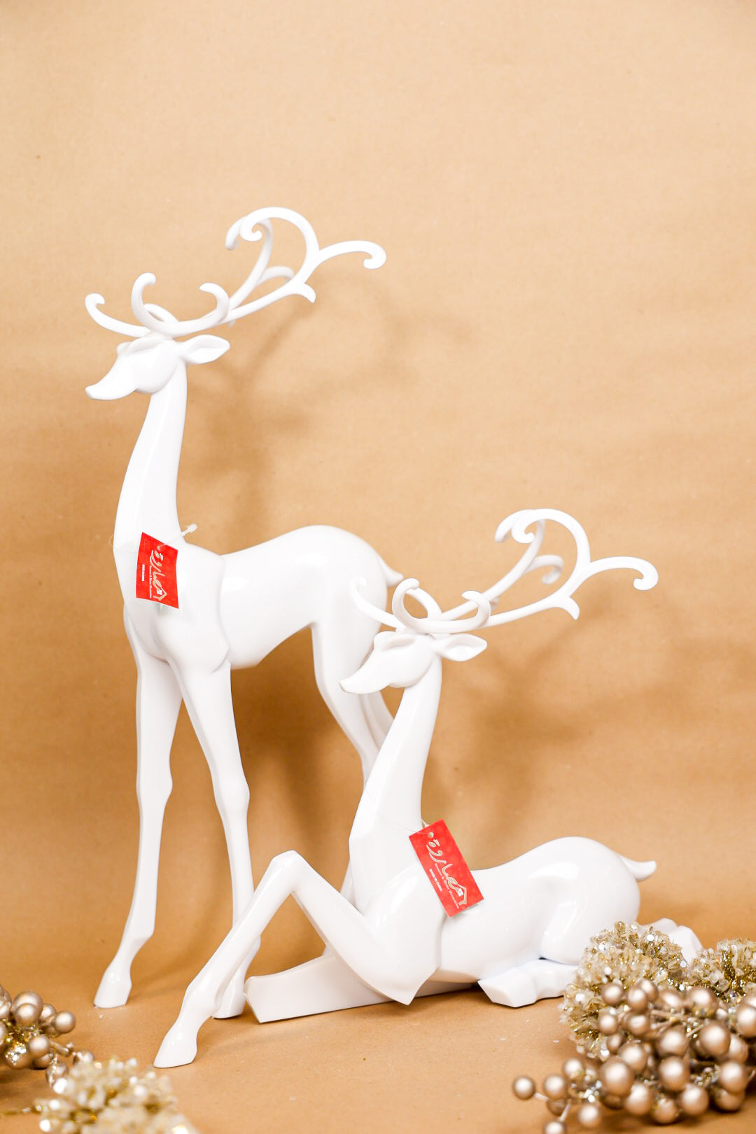 White Acrylic Reindeer