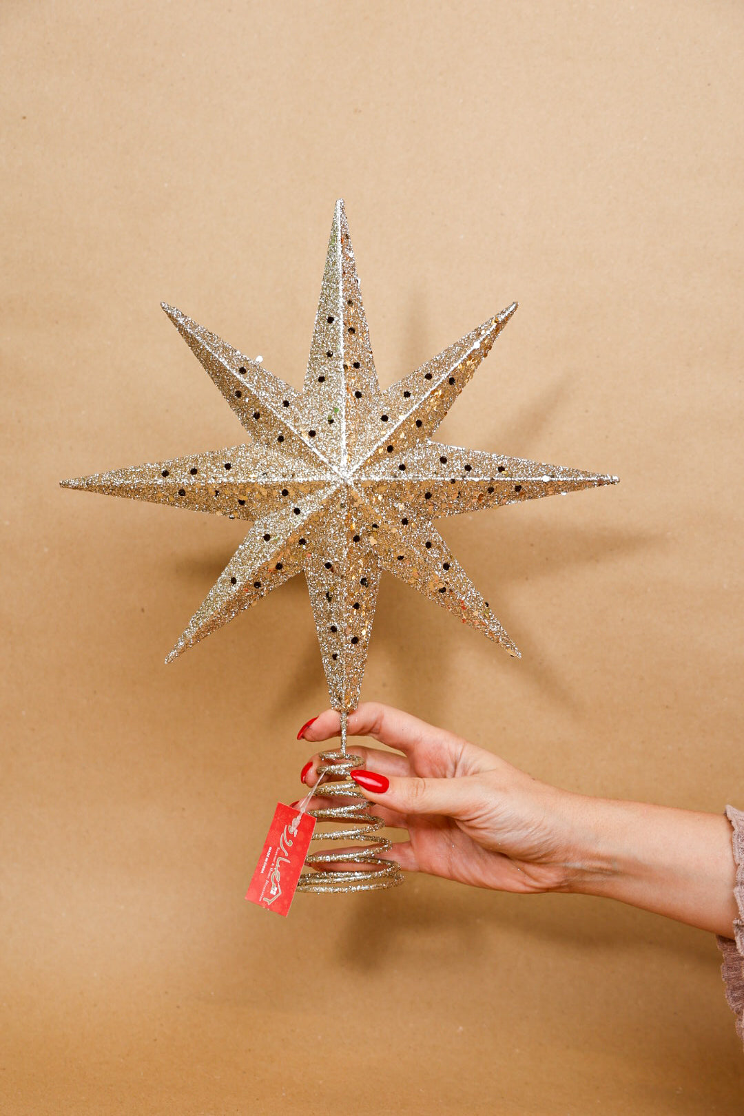 Champagne Treetop Star