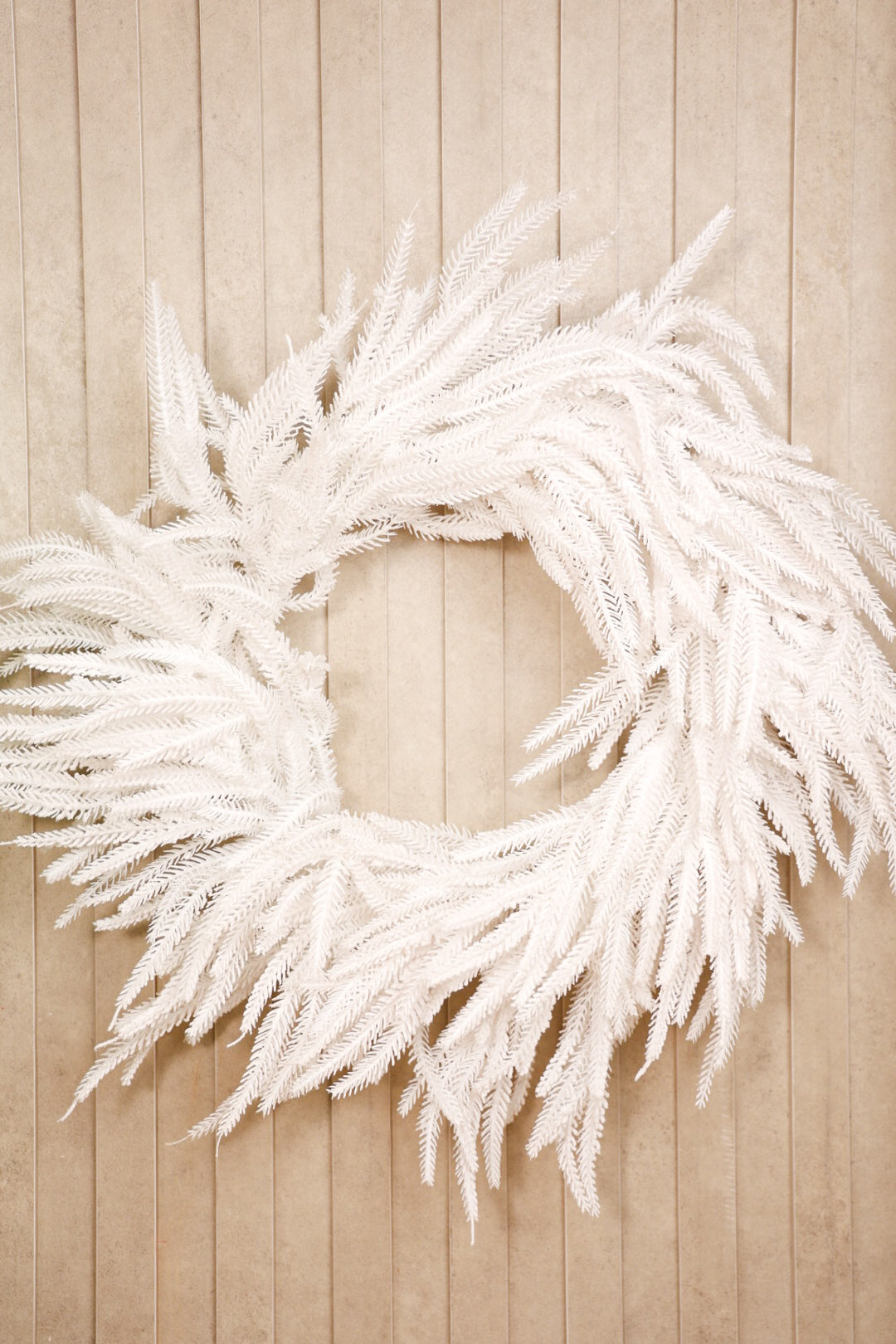 White Flocked Spruce Wreath