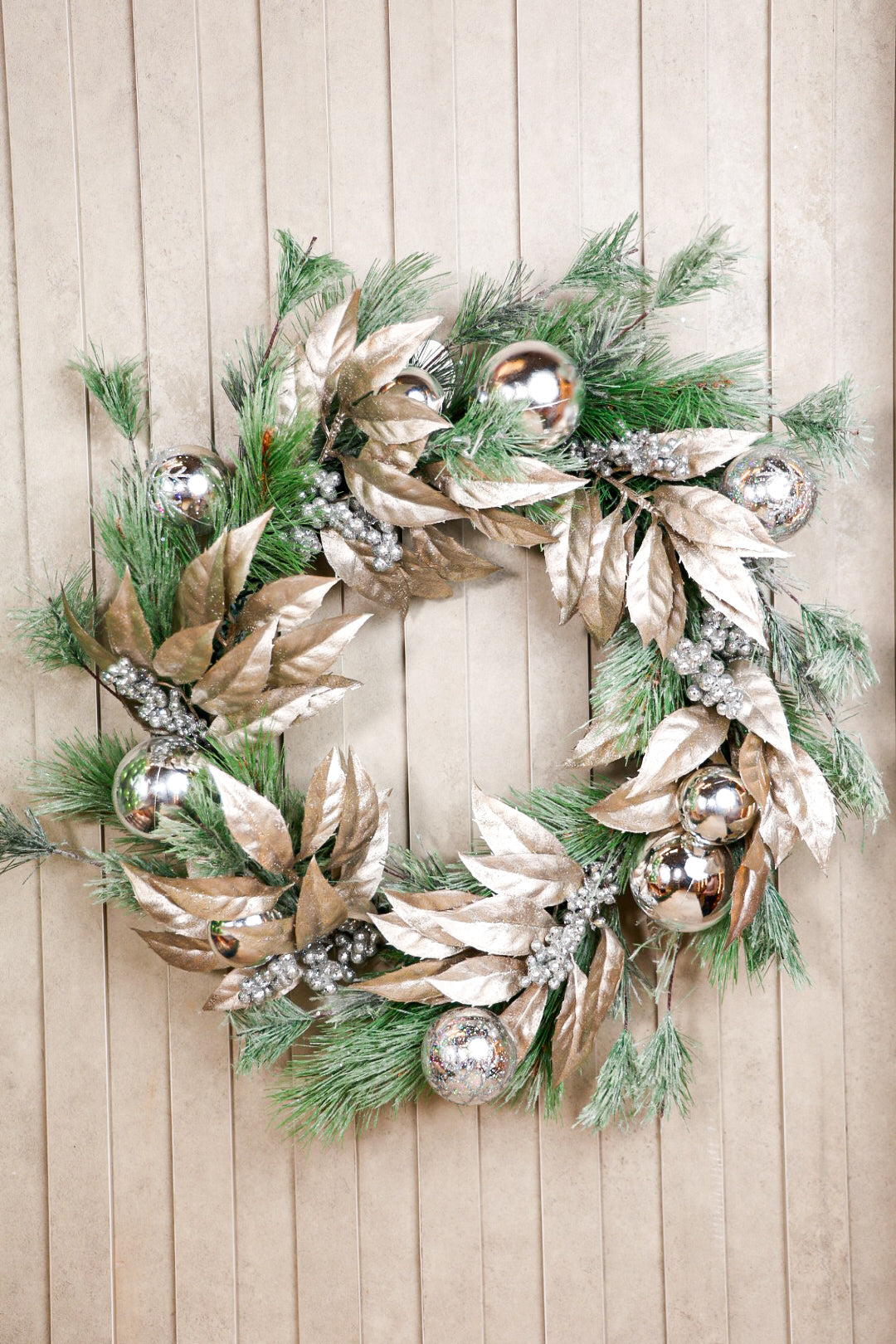Green/Champagne Wreath