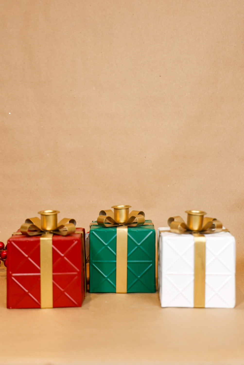 Metal Gift Boxes Candle Holder