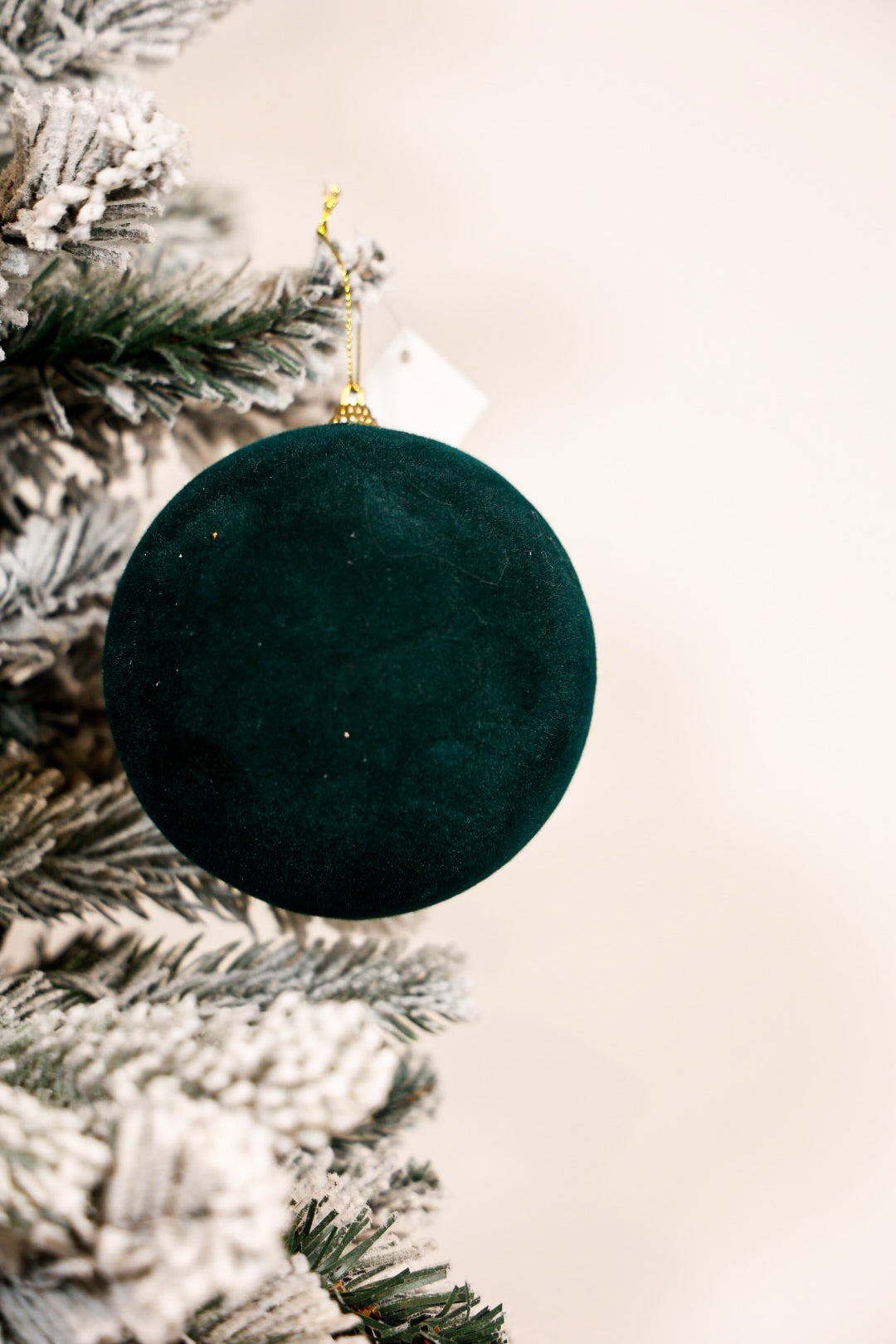 12CM Velvet Emarled Green Ball