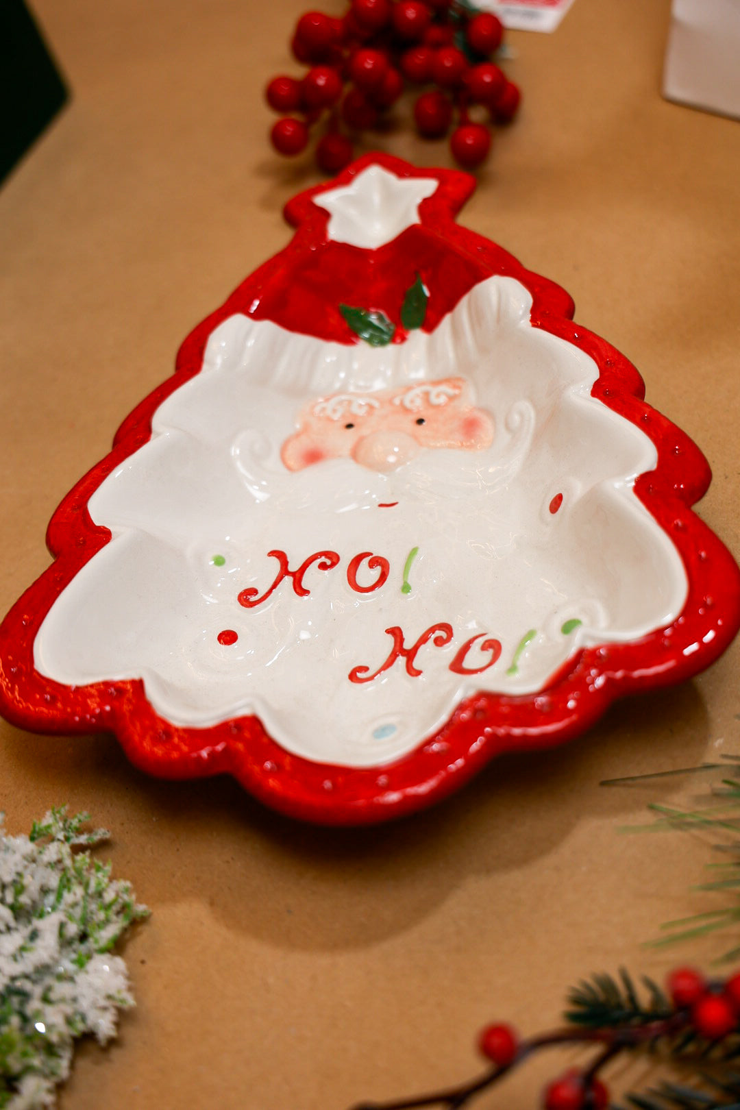 Christmas Santa Cermaic plate