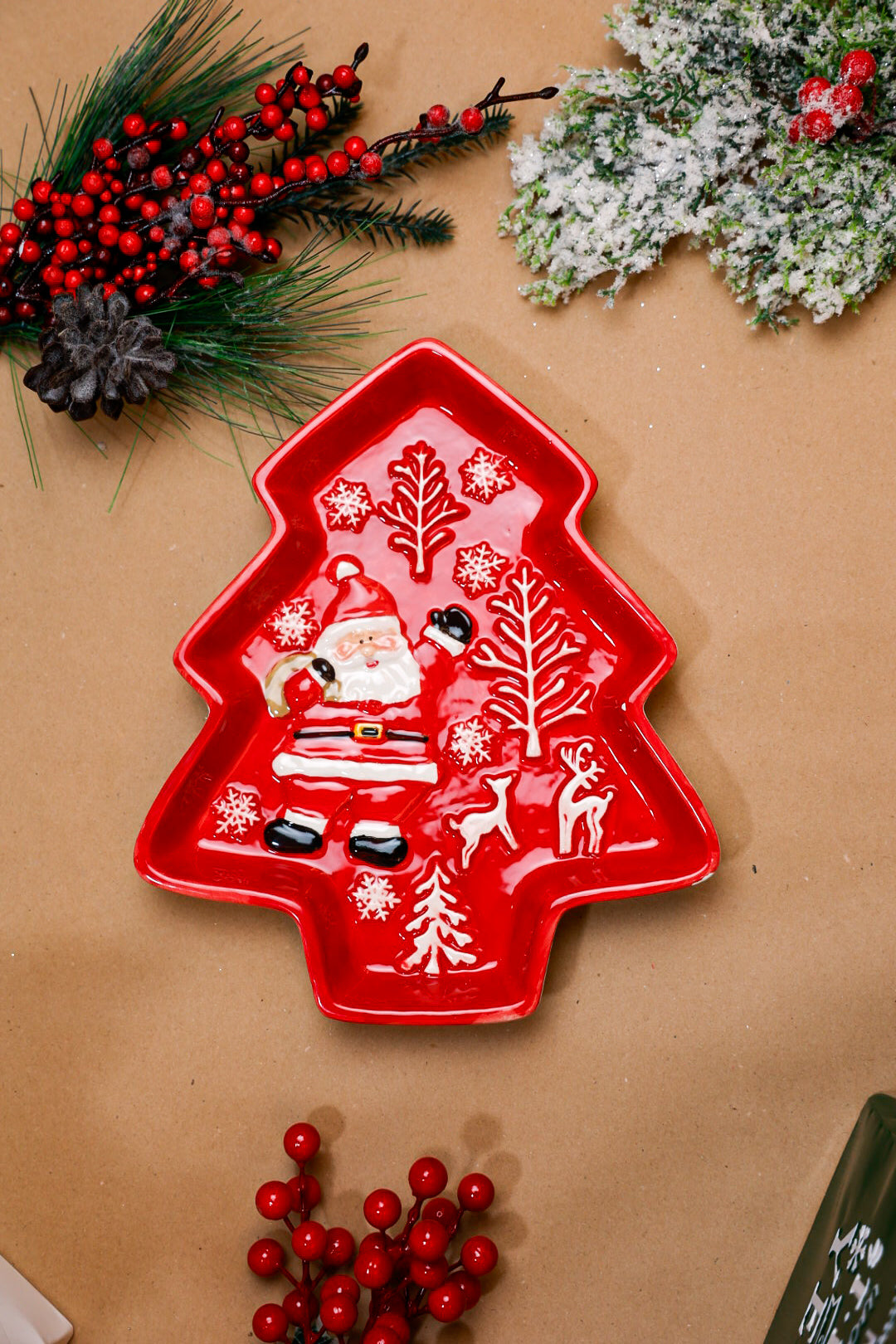 Christmas Tree Cermaic plate