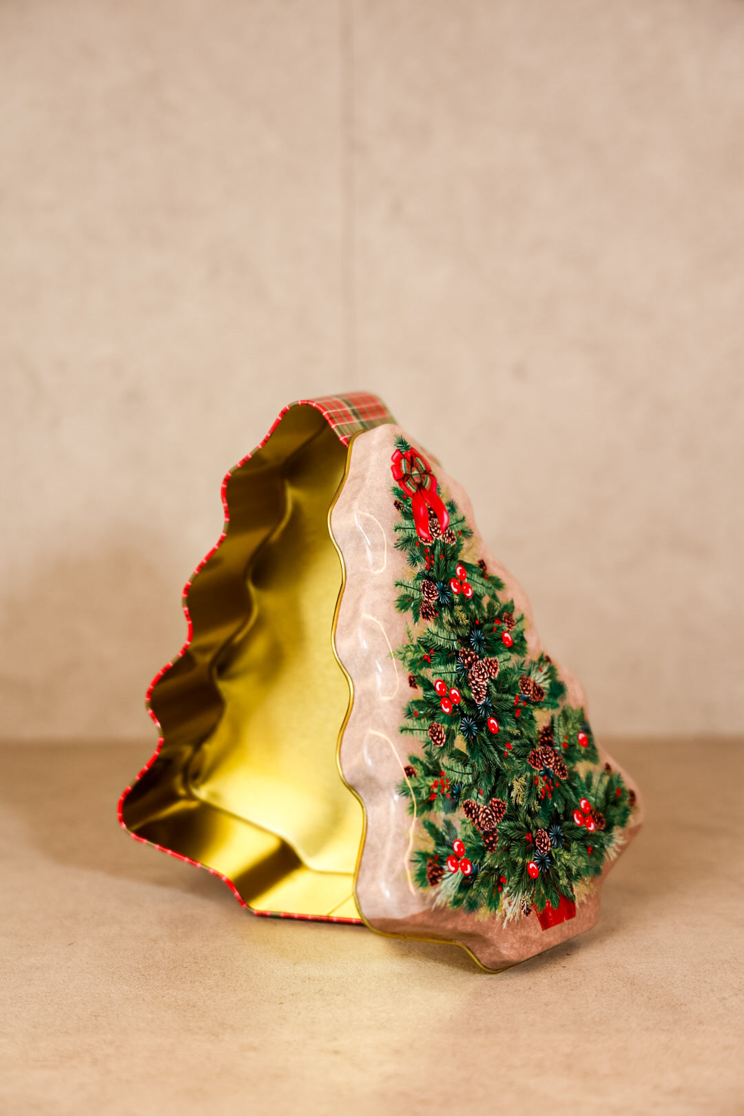 Tree Christmas Metal Box