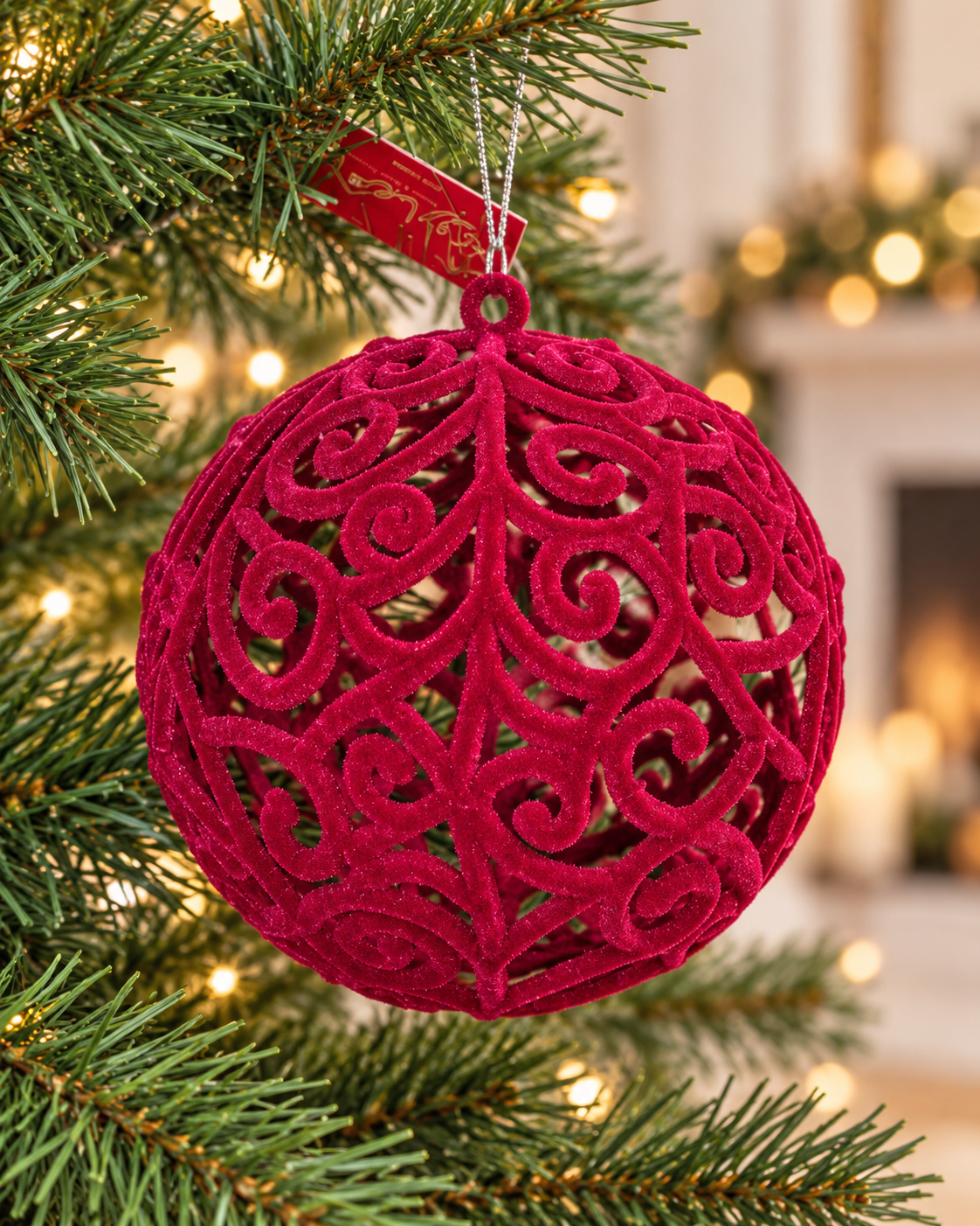 Velvet Net Christmas Ball