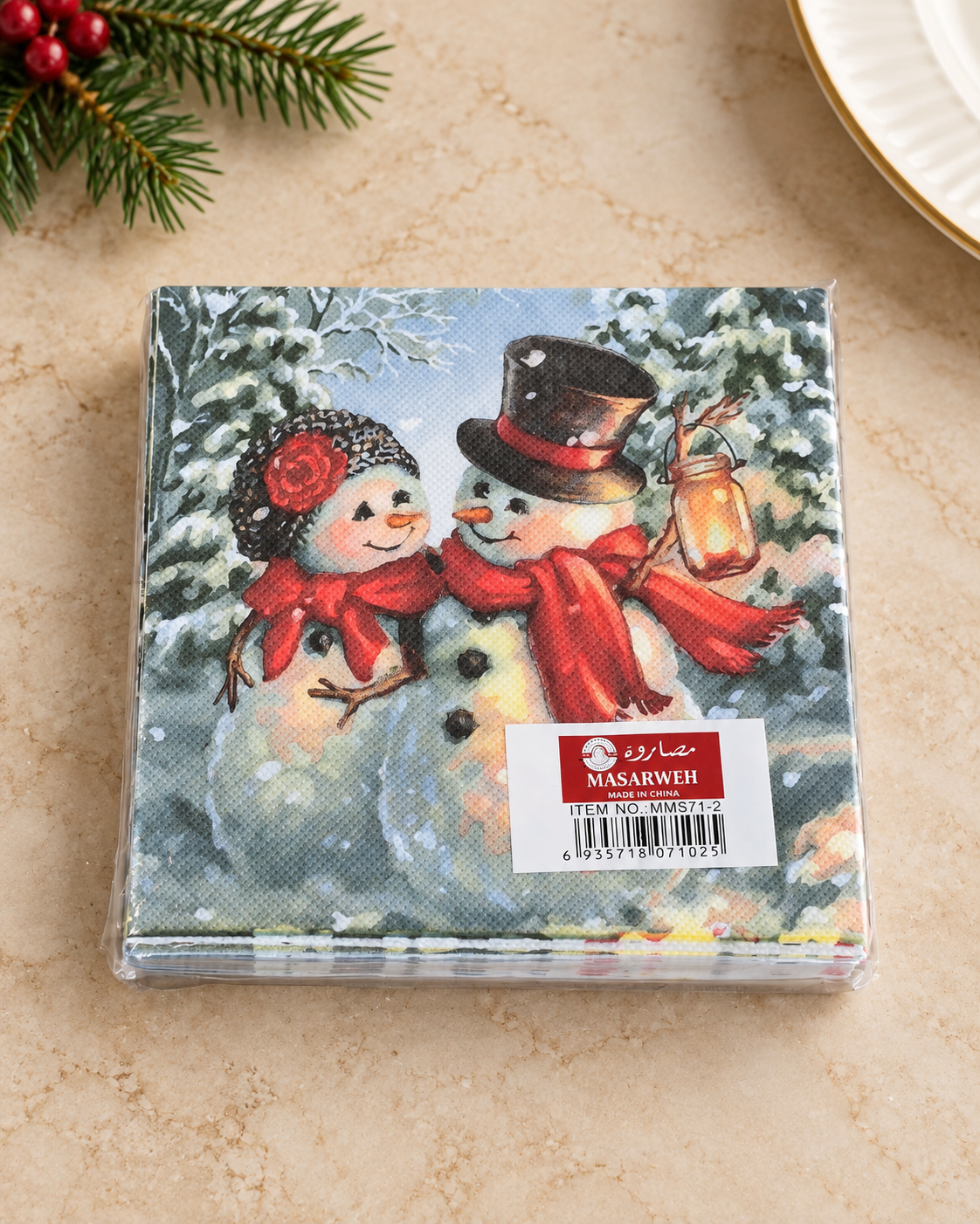 Snowman Napkin