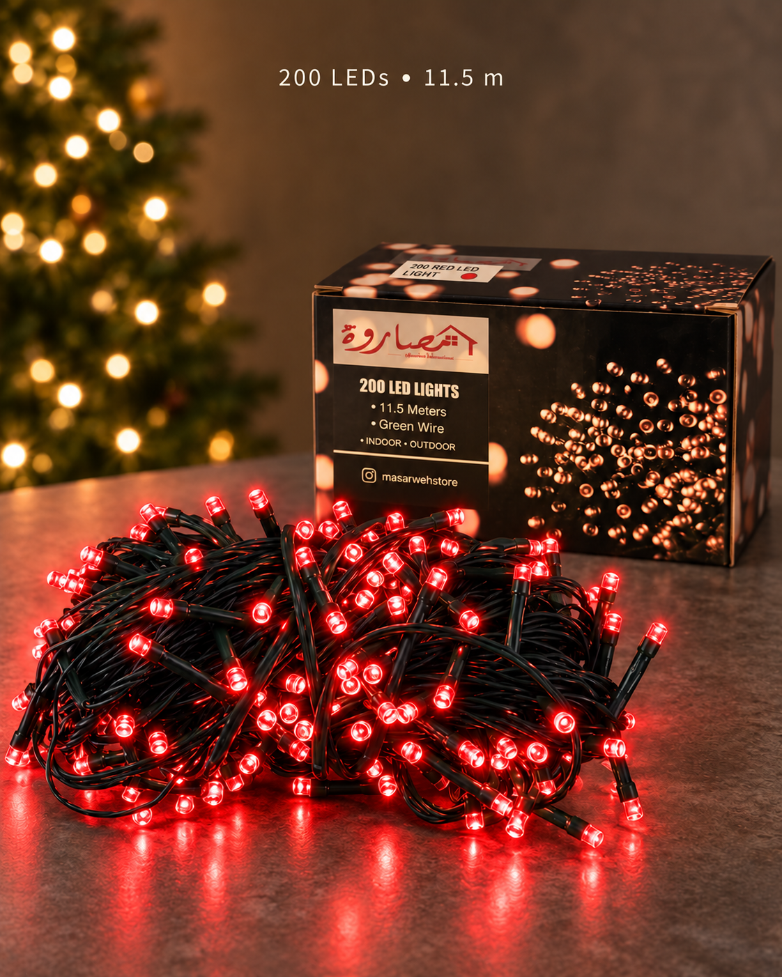 RED 200 LED Lights