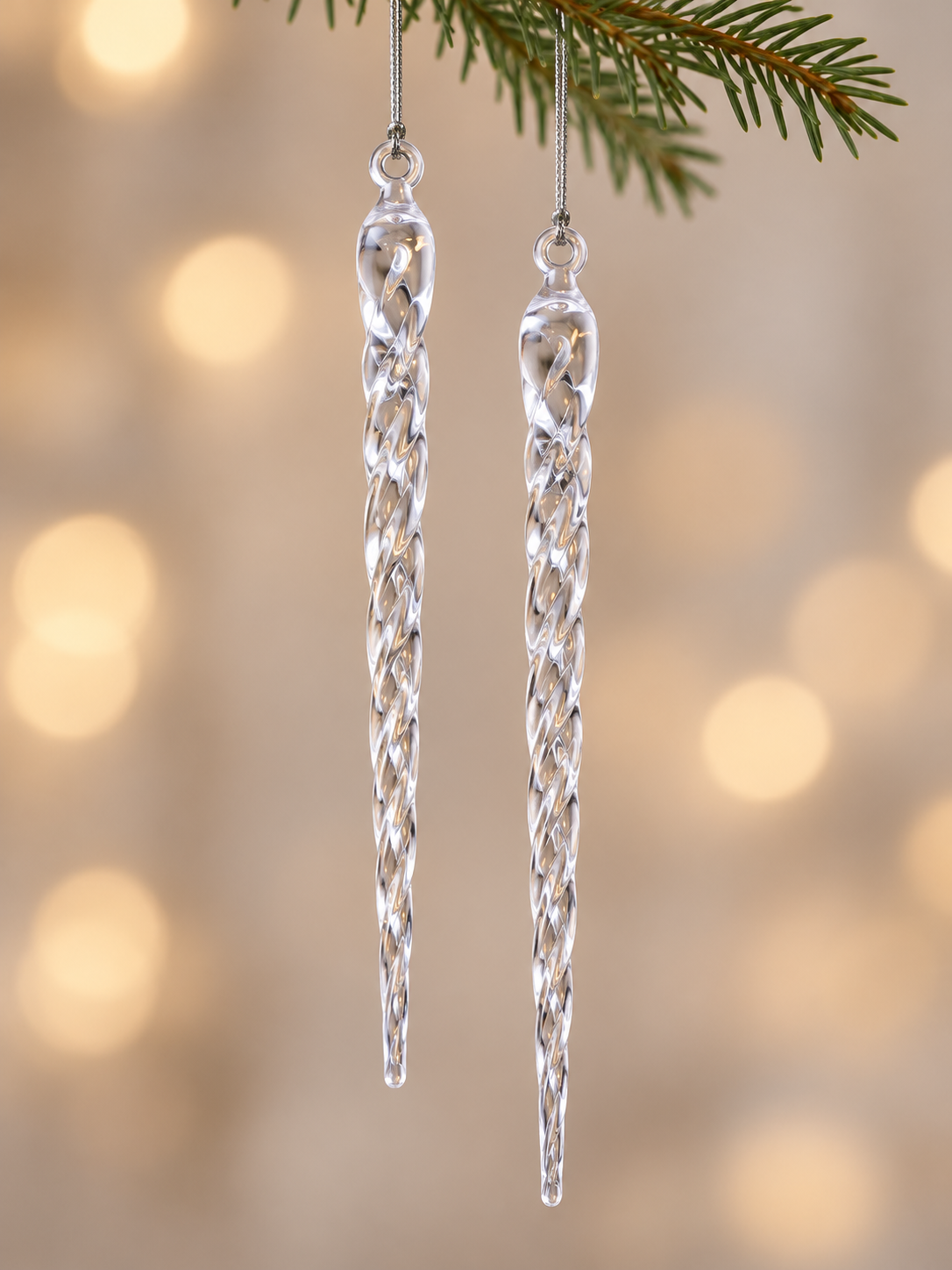 Icicle Set of 2 Ornament