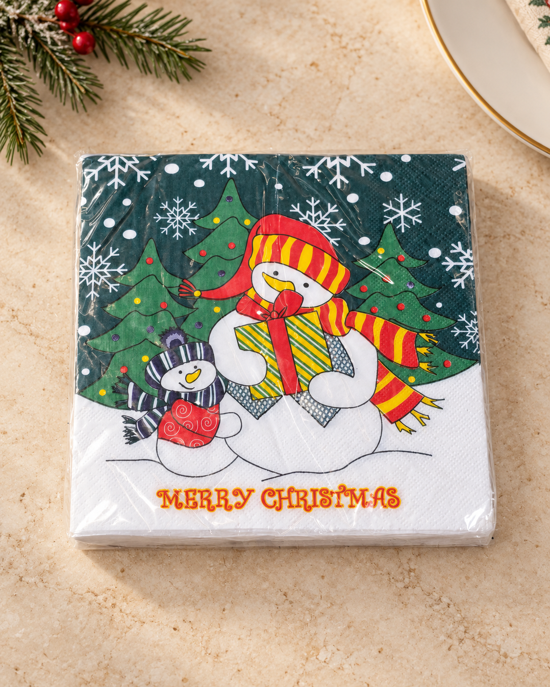 Snowman Napkin