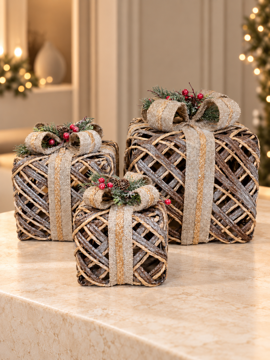 Wood With Berries Gift Boxes