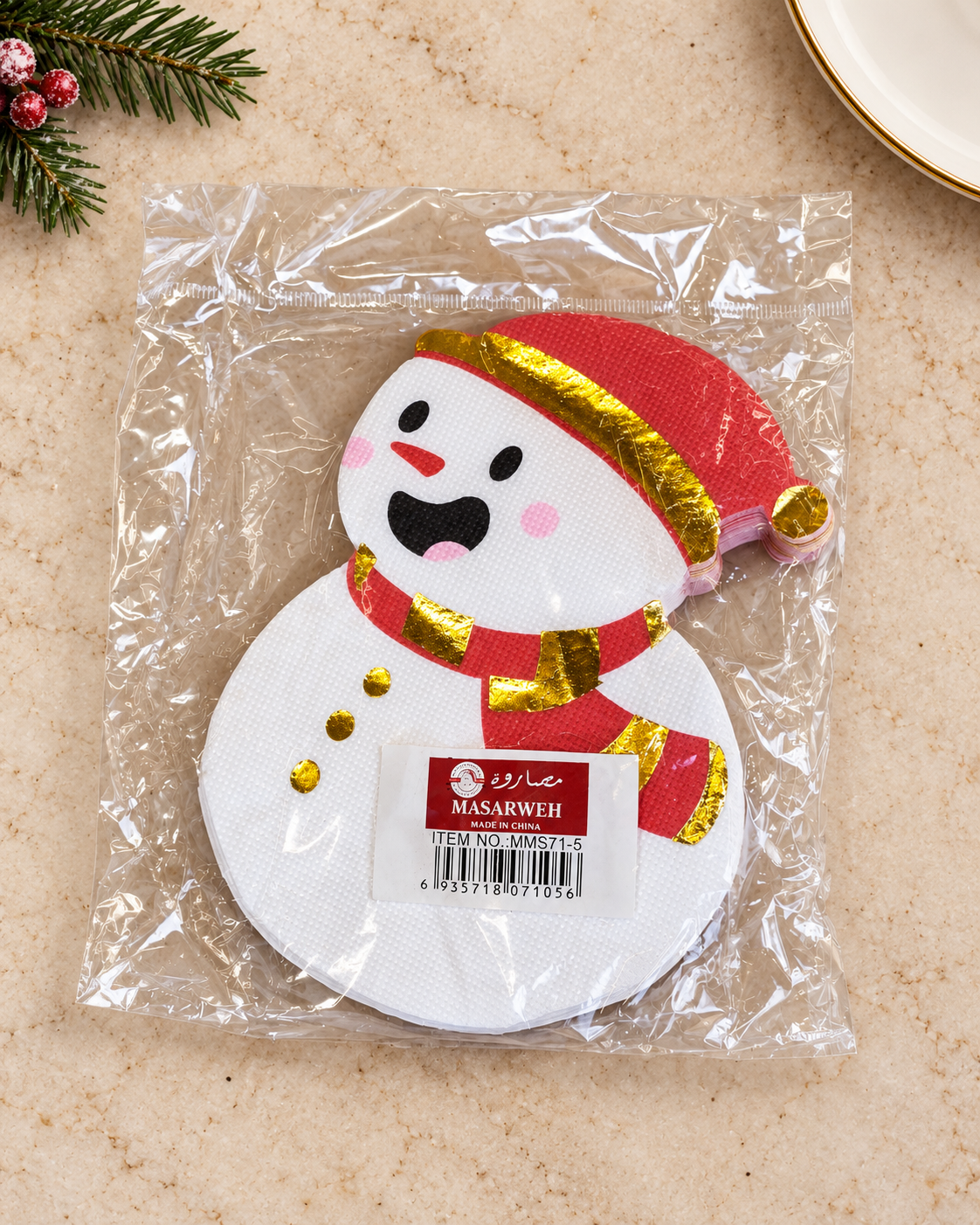 Snowman Napkin