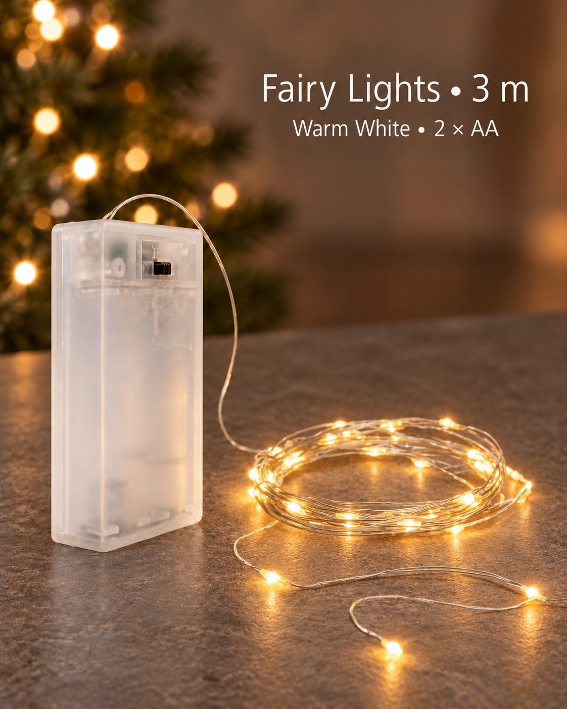 Batteries Fairy Warm Light