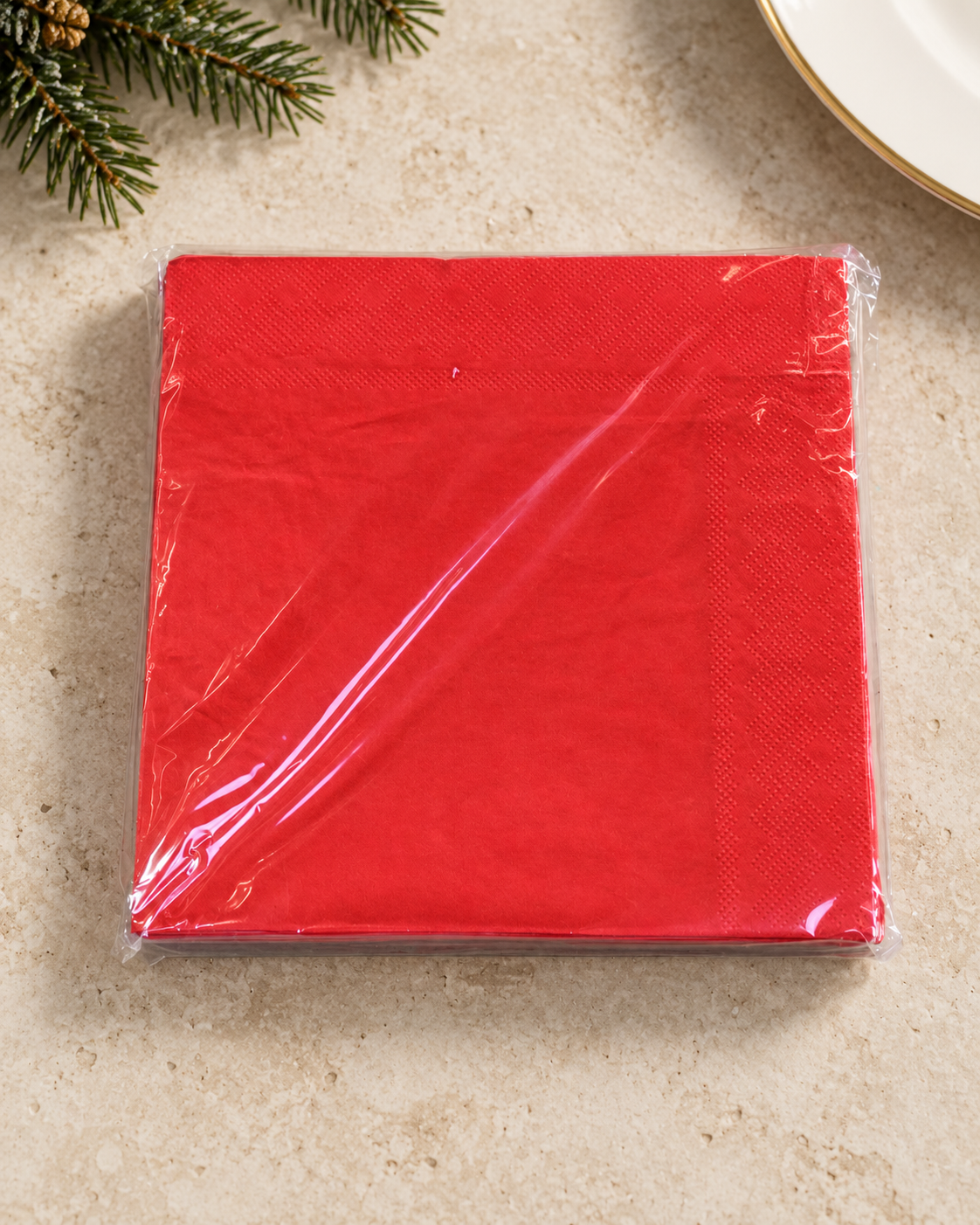 Plain Red Napkin